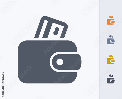 Wallet & Credit Cards - Carbon Icons. A professional, pixel-aligned icon designed on a 32 x 32 pixel grid and redesigned on a 16 x 16 pixel grid for very small sizes.