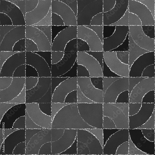 Abstract geometric background with blackboard