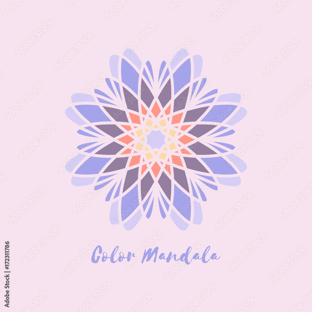 Vector Geometric Mandala Symbol Vector Geometric Mandala Symbol