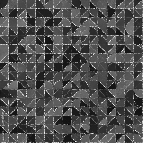 Abstract geometric background with blackboard