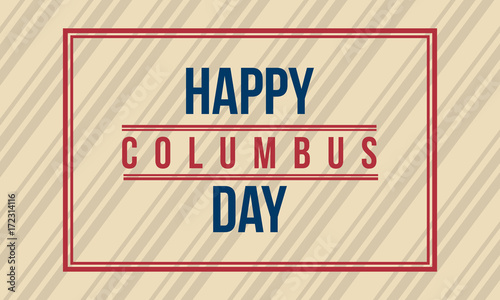 Happy Columbus Day background design