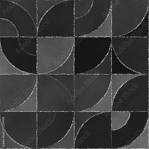 Abstract geometric background with blackboard