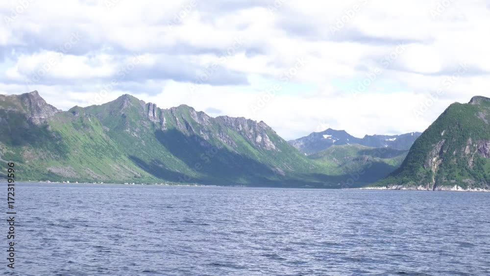 Mountain landscapes on the Norwegian Sea Mountain landscapes on the Norwegian Sea