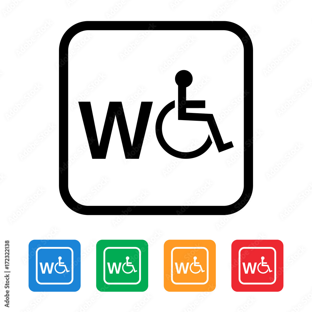wc disabled wheelchair icon wc disabled wheelchair icon