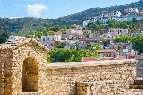 Old stone arch of the Lefkara village. Cyprus