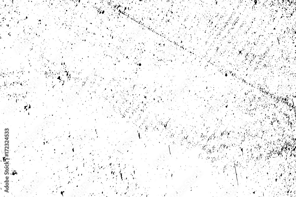 Distressed halftone grunge black and white vector texture -texture of old wall background for creation abstract vintage effect with noise and grain
