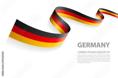 Vector Banner with Germany Flag colors