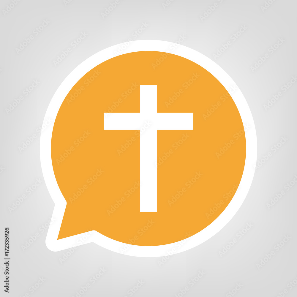 Gelbe Sprechblase - Todesanzeige