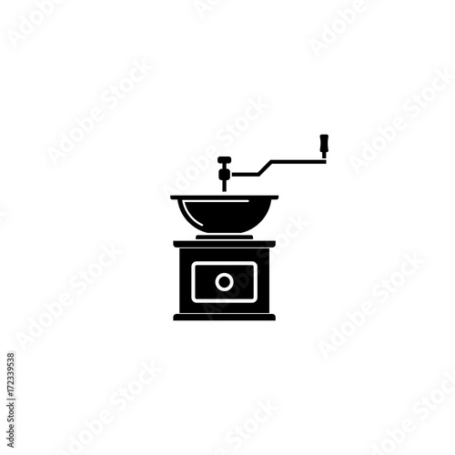 Coffee grinder vector icon