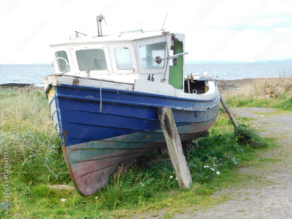Fishing Boat Dunure Harbour Fishing Boat Dunure Harbour