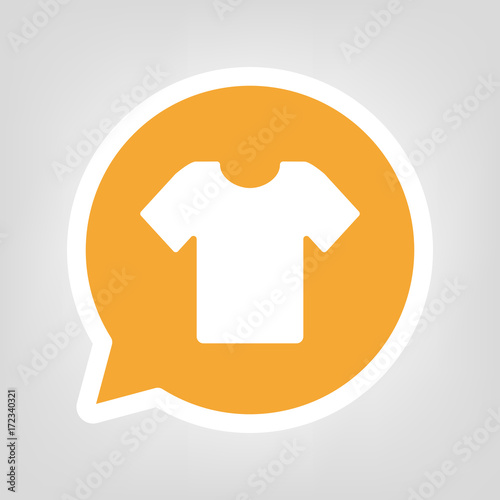 Gelbe Sprechblase - T-Shirt