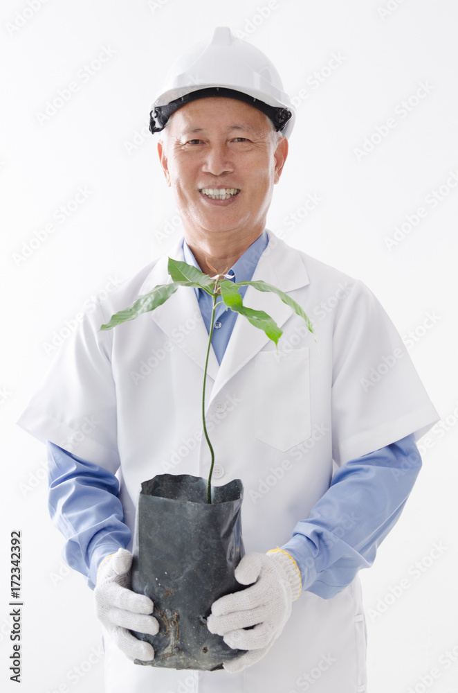 Asian scientist portrait