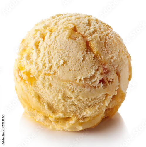 Mango ice cream ball