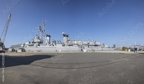 navy ship USS cassin young DD 793 at the dock in Boston photo