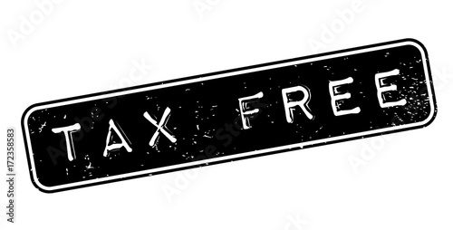 Tax Free rubber stamp. Grunge design with dust scratches. Effects can be easily removed for a clean, crisp look. Color is easily changed.