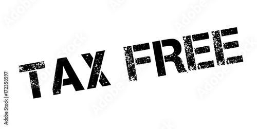 Tax Free rubber stamp. Grunge design with dust scratches. Effects can be easily removed for a clean, crisp look. Color is easily changed.