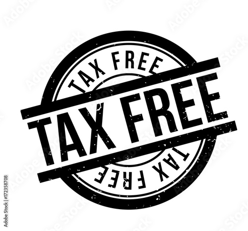 Tax Free rubber stamp. Grunge design with dust scratches. Effects can be easily removed for a clean, crisp look. Color is easily changed.