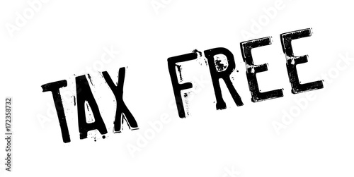 Tax Free rubber stamp. Grunge design with dust scratches. Effects can be easily removed for a clean, crisp look. Color is easily changed.