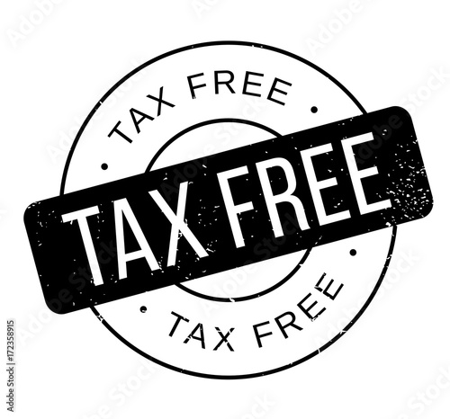 Tax Free rubber stamp. Grunge design with dust scratches. Effects can be easily removed for a clean, crisp look. Color is easily changed.