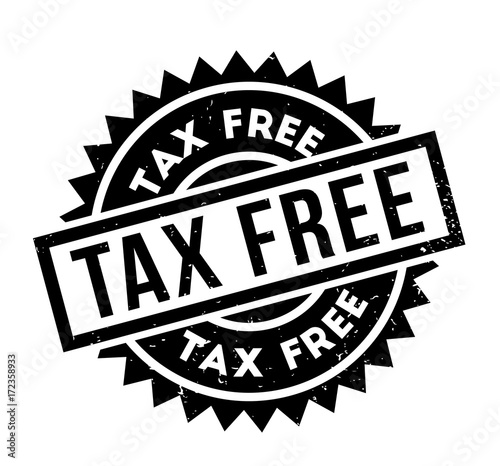 Tax Free rubber stamp. Grunge design with dust scratches. Effects can be easily removed for a clean, crisp look. Color is easily changed.
