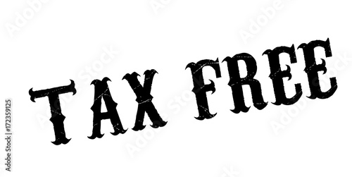 Tax Free rubber stamp. Grunge design with dust scratches. Effects can be easily removed for a clean, crisp look. Color is easily changed.