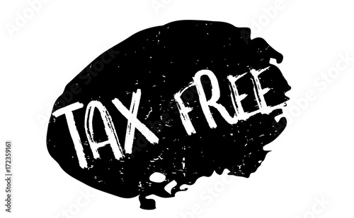 Tax Free rubber stamp. Grunge design with dust scratches. Effects can be easily removed for a clean, crisp look. Color is easily changed.