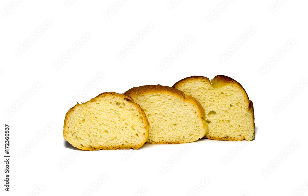 slices of wheat bread isolated on white background. food, object. slices of wheat bread isolated on white background. food, object.