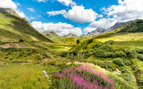 The Alpine Landscape of the Piora Valley, Canton Ticino of Switzerland. 