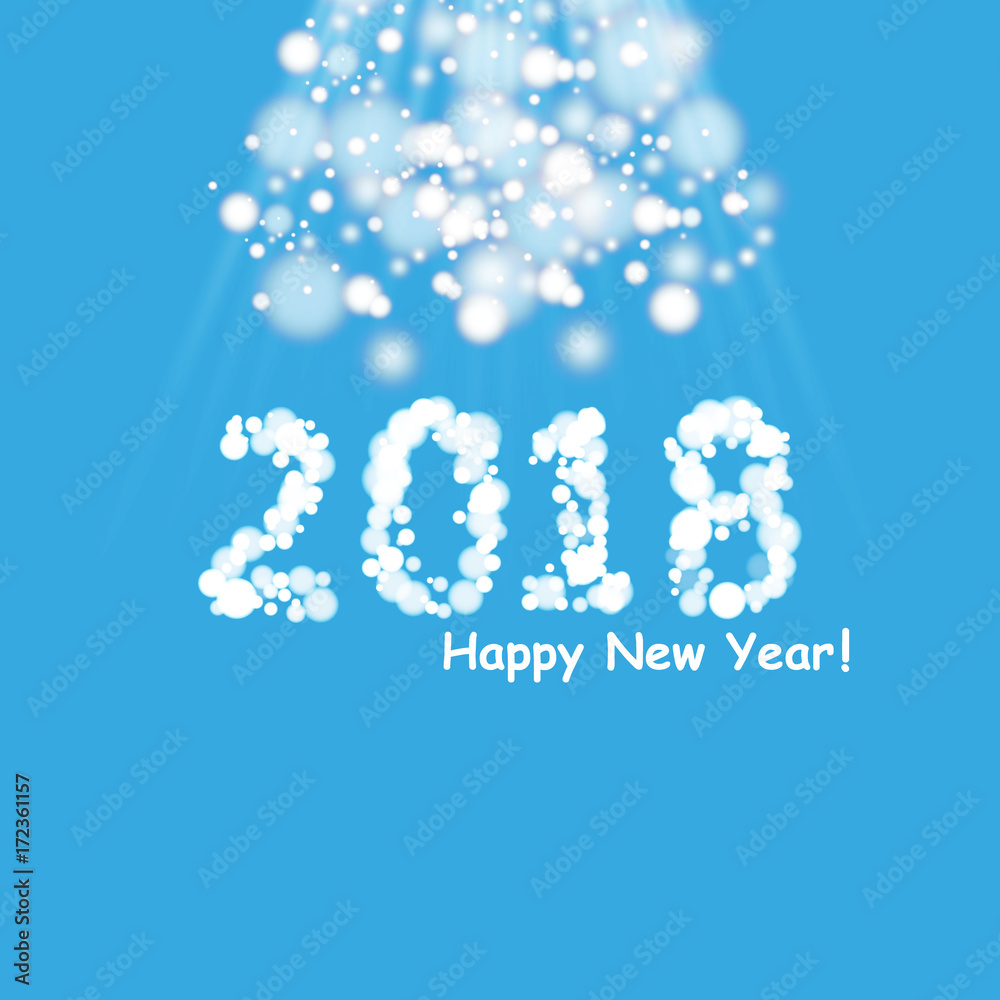 Christmas Party Poster. Happy 2018 New Year Flyer, Greeting Card, Invitation, Menu Design Template. Vector illustration Christmas Party Poster. Happy 2018 New Year Flyer, Greeting Card, Invitation, Menu Design Template. Vector illustration