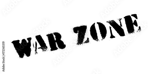 War Zone rubber stamp. Grunge design with dust scratches. Effects can be easily removed for a clean, crisp look. Color is easily changed.