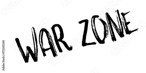 War Zone rubber stamp. Grunge design with dust scratches. Effects can be easily removed for a clean, crisp look. Color is easily changed.
