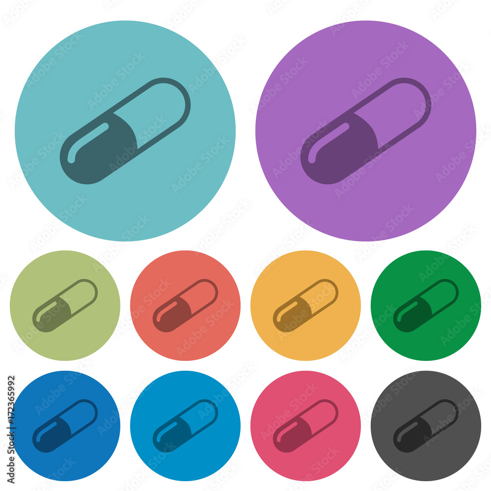 Pill color darker flat icons Pill color darker flat icons
