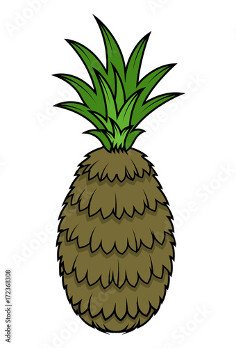 Pineapple Vector Illustration