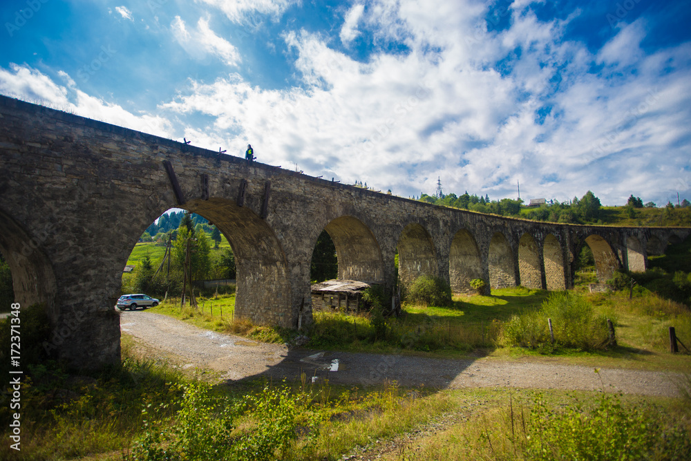 The longest old historical stone railway bridge in Europe