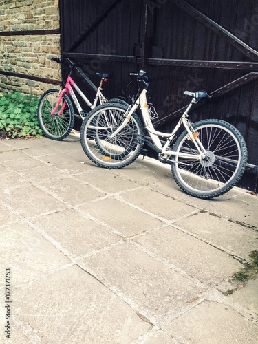 Bicycles in the yard