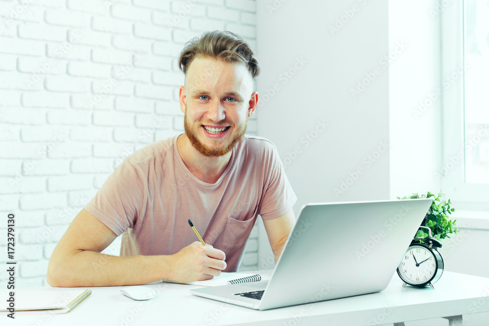 business person working from home