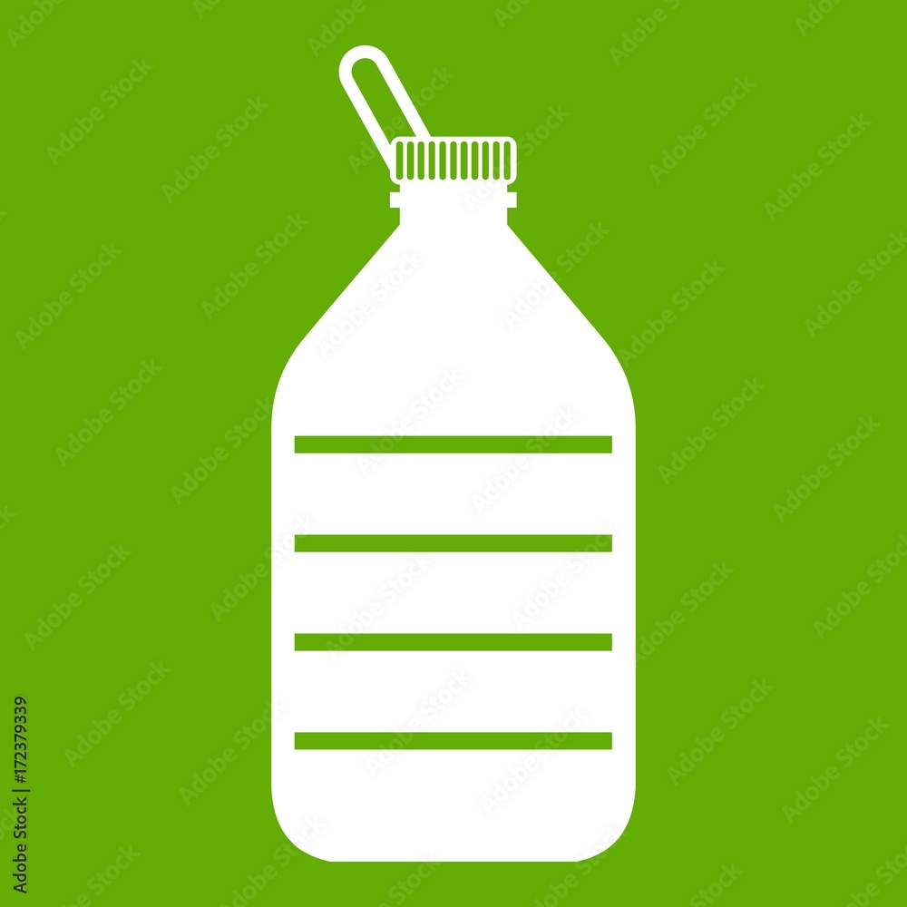 Obraz premium Large bottle of water icon green
