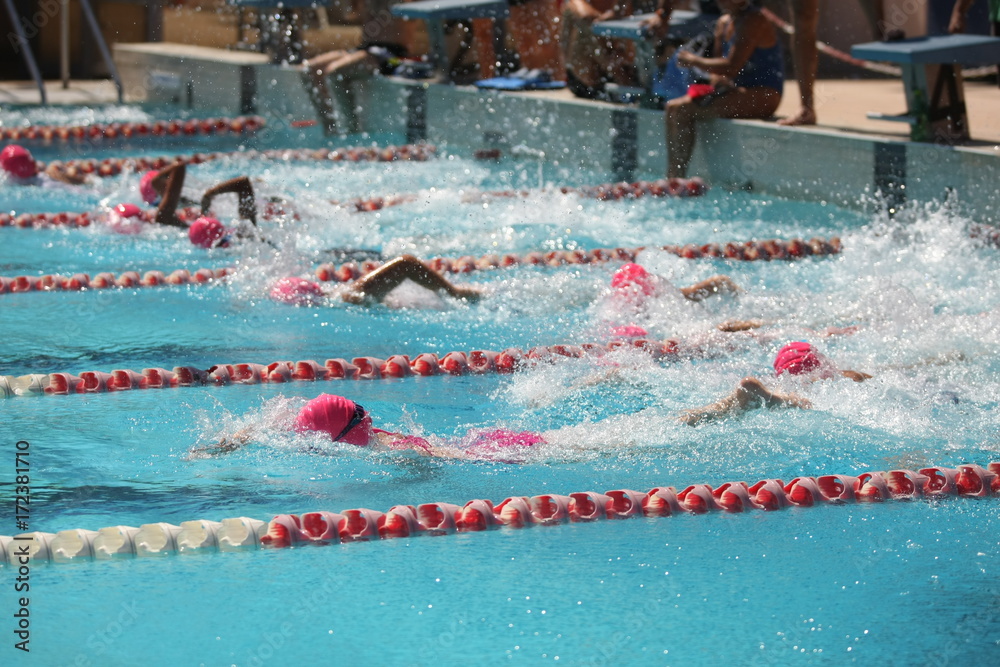 Triathlon Narbonne natation compétition nage libre