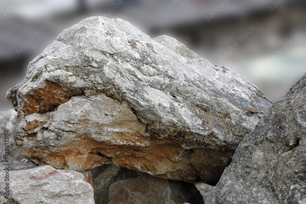 Big rocks form a cliff on the sea Big rocks form a cliff on the sea