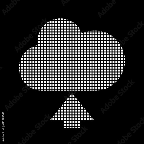 Pixel Icon - Wolke hochladen