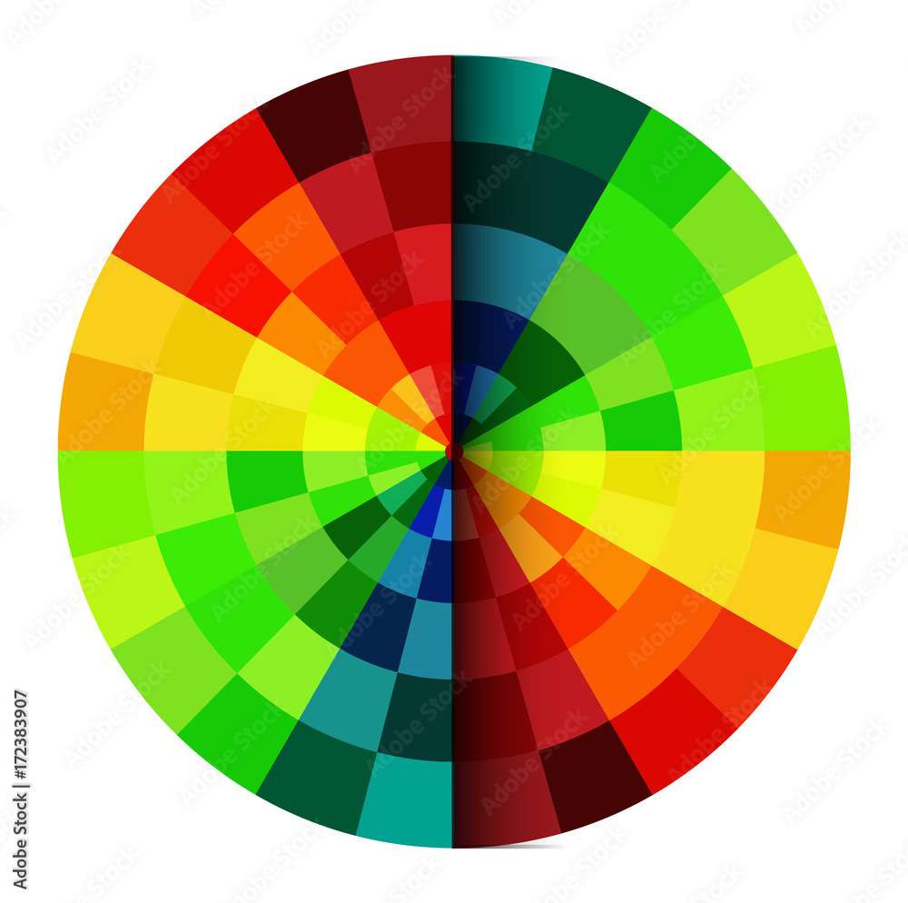 Obraz premium Abstract Rainbow Circle Vector