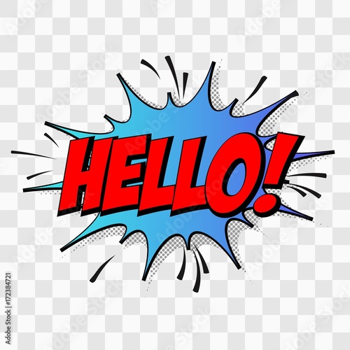  Vector comic speach bubble with phrase