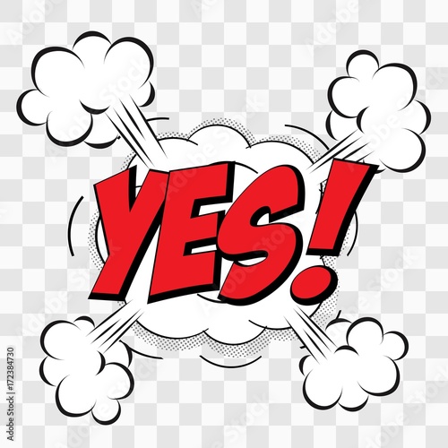  Vector comic speach bubble with phrase