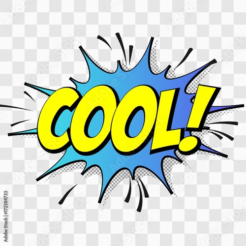  Vector comic speach bubble with phrase