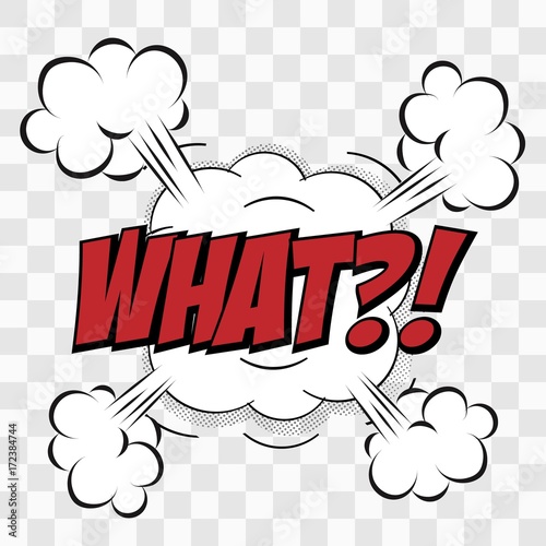  Vector comic speach bubble with phrase