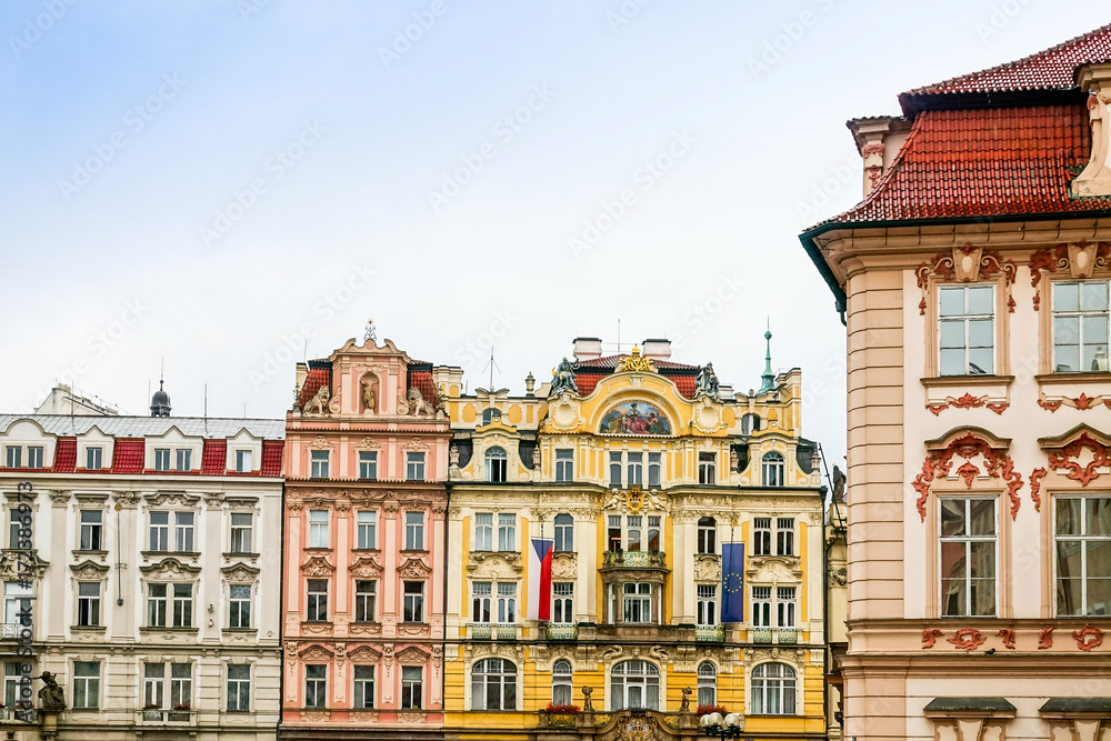 Fototapeta premium Old Town ancient architecture in Prague, Czech Republic
