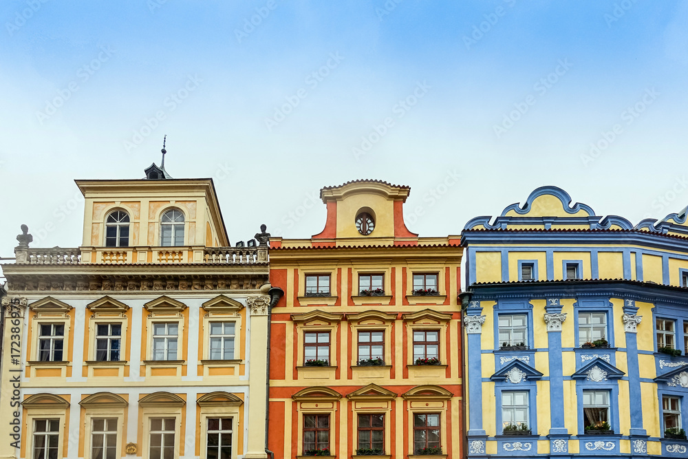 Old Town ancient architecture in Prague, Czech Republic Old Town ancient architecture in Prague, Czech Republic