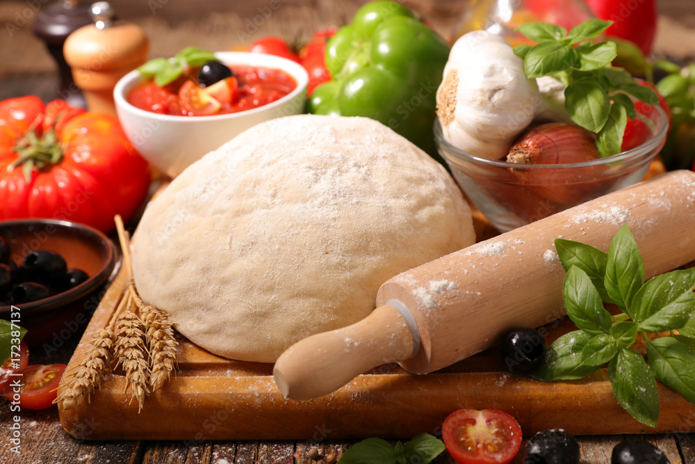 raw dough for cooking pizza raw dough for cooking pizza
