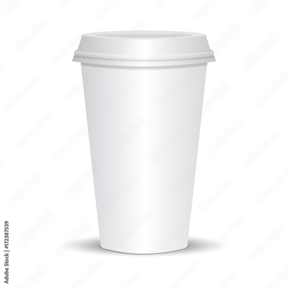 Realistic paper coffee cup Realistic paper coffee cup