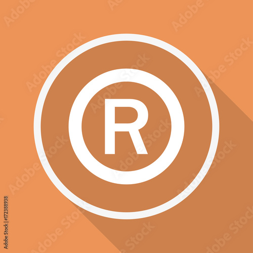 Runder Button mit Schatten - R Lizenz
